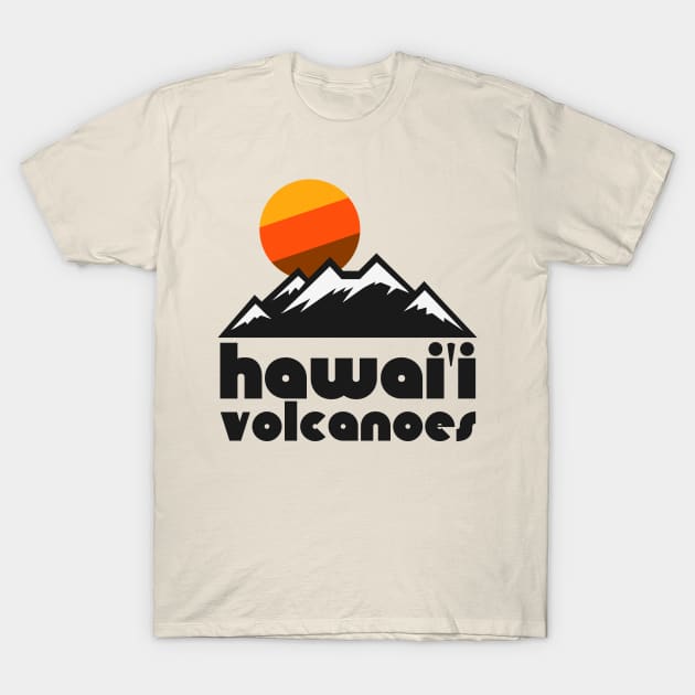 Retro Hawaii Volcanoes ))(( Tourist Souvenir National Park Design T-Shirt by darklordpug